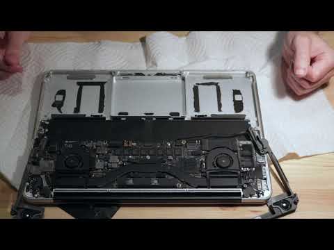 Apple A1398 macbook pro 2015 how to replace battery easy and fast.Remove